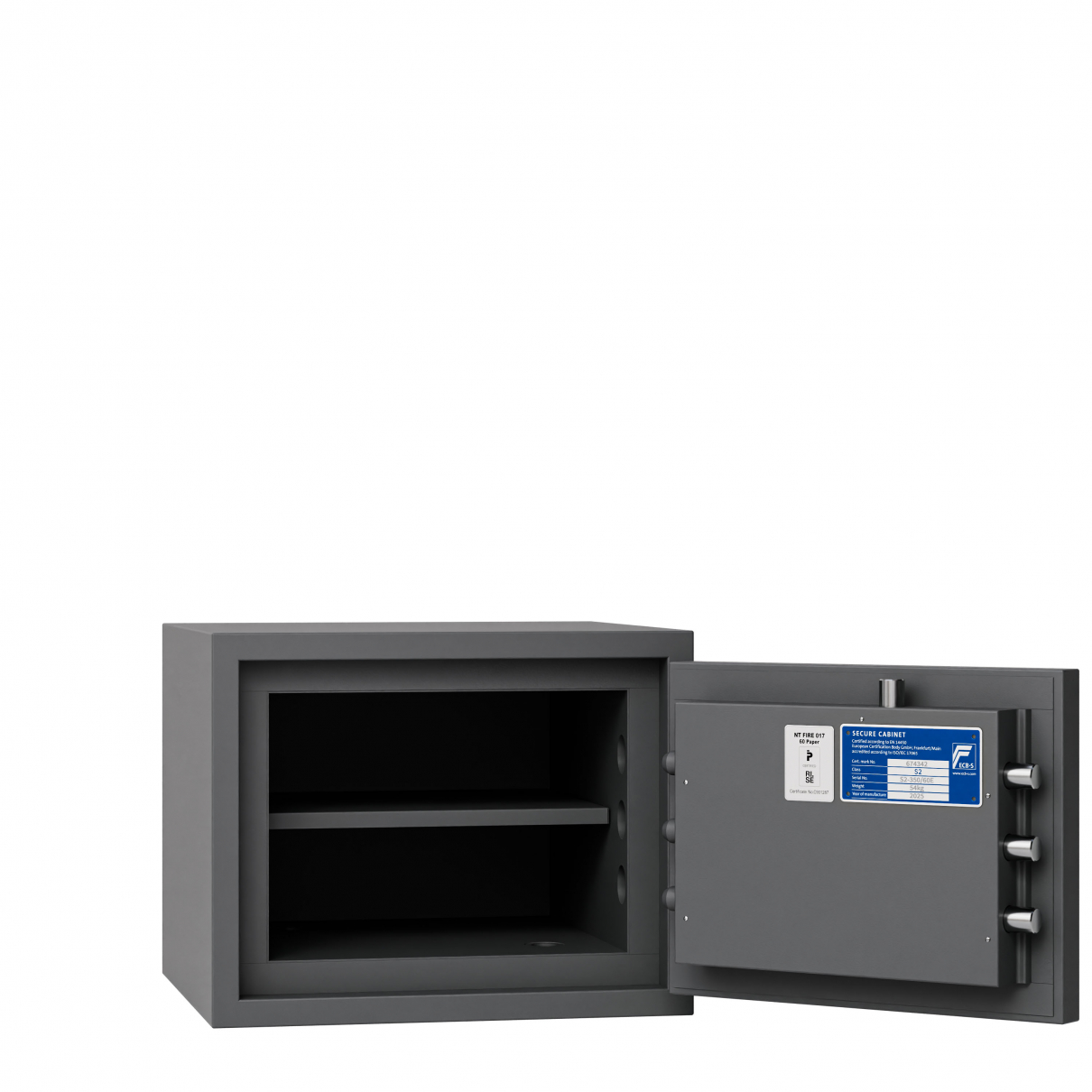 Stöldskyddsskåp Robur Safe S2 350/60P nyckellås i gruppen Alla produkter / Värdeförvaringsskåp / Små skåp hos MBG Sweden (MBG680658)