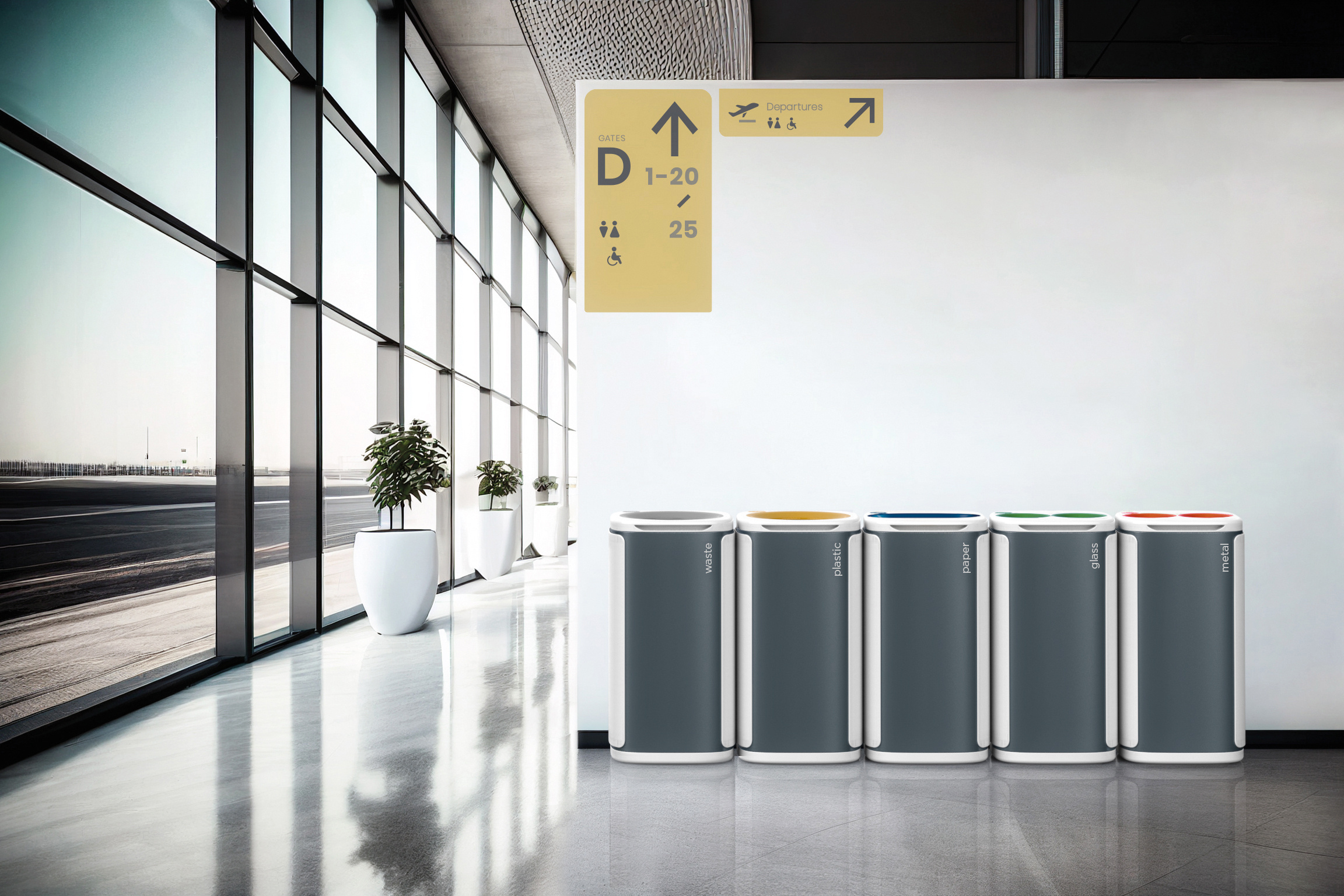 Källsorteringskärl MBG Wastee 5-pack