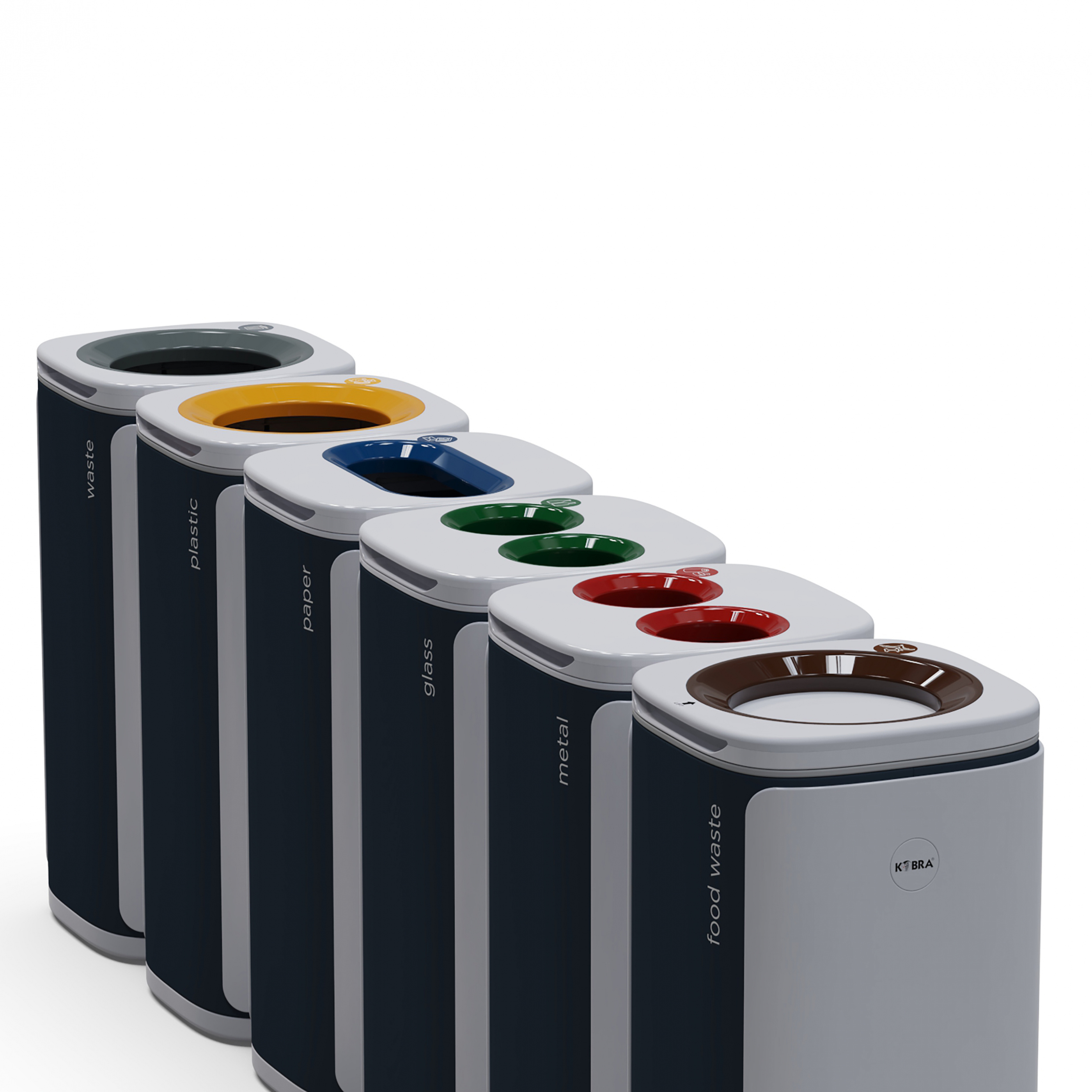 Källsorteringskärl MBG Wastee 6-pack