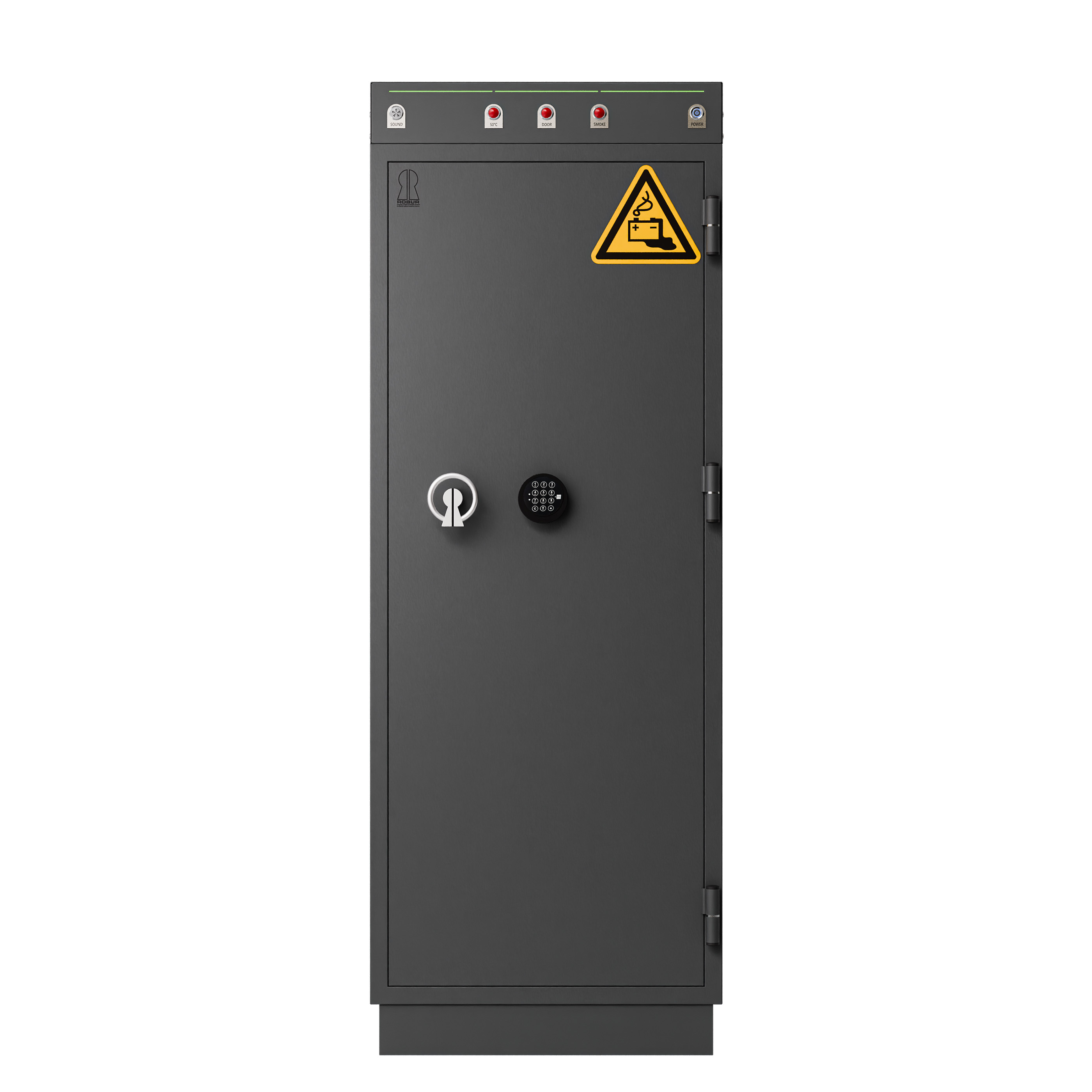 Batteriskåp Robur Safe 12.5 front