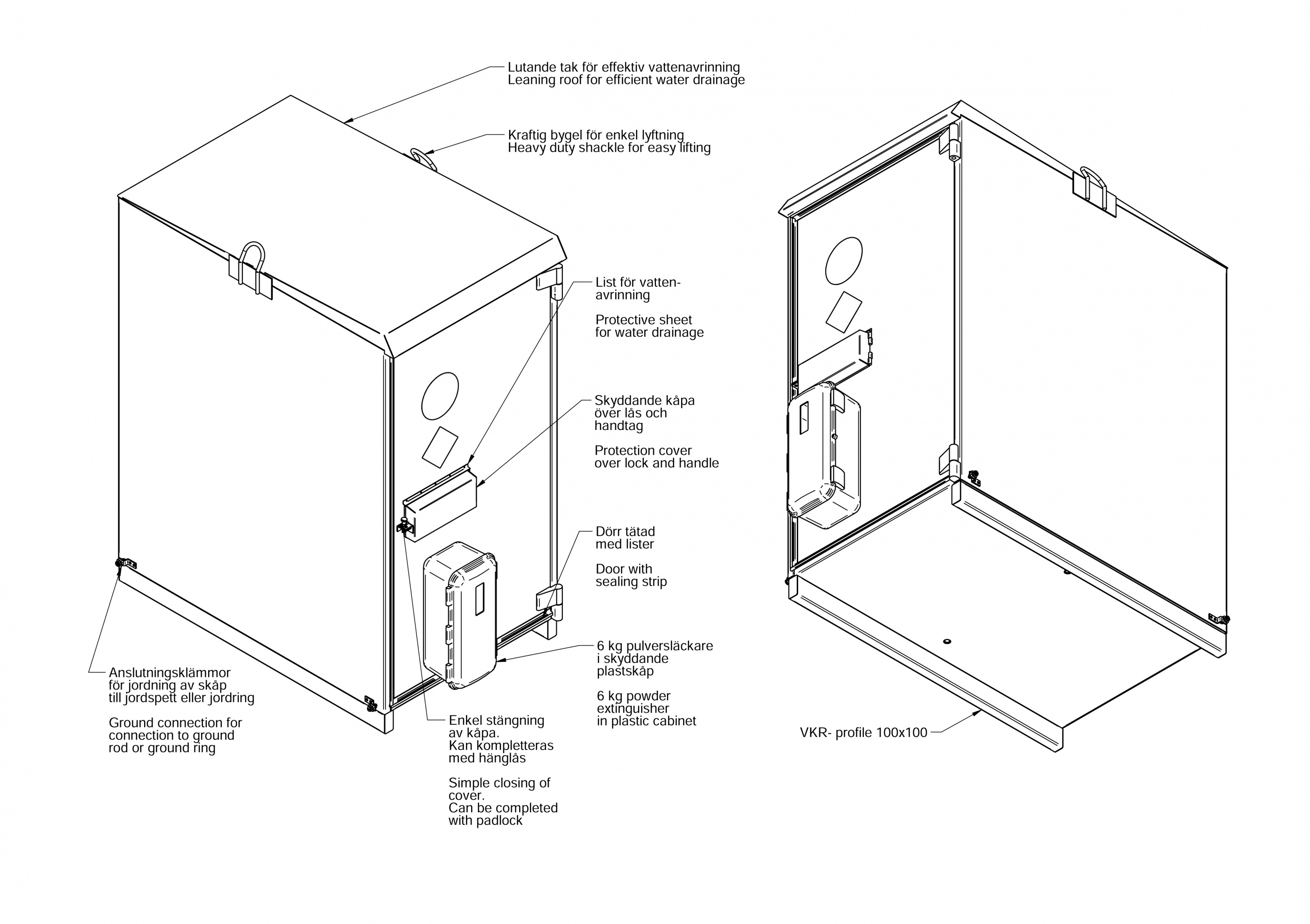 Dynamitskåp Robur Safe Grade III 1700