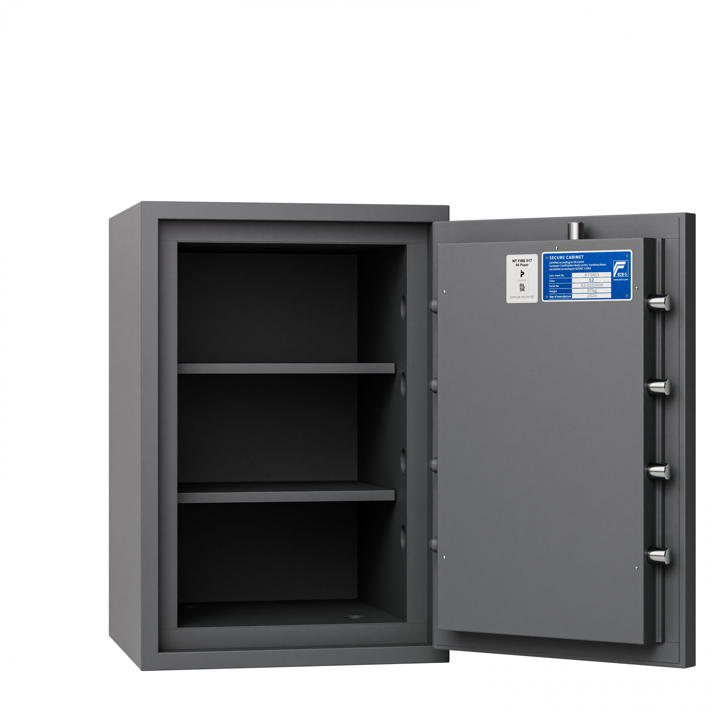 Robur Safe S2 650/60P Nyckel insida